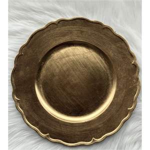 Plato de Acero Inoxidable de Alta Calidad con Baño de Oro, Resistente a Arañazos, para Restaurantes, Bodas y Fiestas - Product Image 6