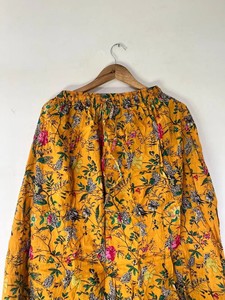 Jupe longue imprimée à la main de Jaipur pour femme, jupe bohème d'été - Product Image 2