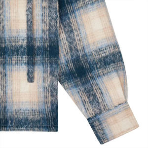 Chemise en flanelle d'hiver surdimensionnée à carreaux pour hommes, manches longues, boutonnée, de haute qualité, personnalisable, vente en gros YIMAI - Product Image 3