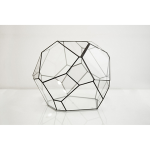 Classic Geometrical Design Wedding Table Glass Decorative Modern Geometric Glass Terrarium Box Wholesale with Door Sculpture - Product Image 4