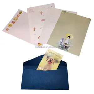 Pochette de cartes de vœux avec perles, papier épais personnalisé 50 pièces, pochette rigide pour carte postale #4 #5