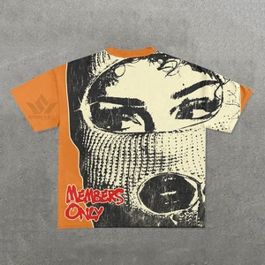 Camiseta Negra Members Only de Manga Corta con Cuello Redondo, Algodón Jersey, Corte Regular, Estilo Urbano, Estampado Gráfico Frontal, Tejido de Punto - Product Image 5