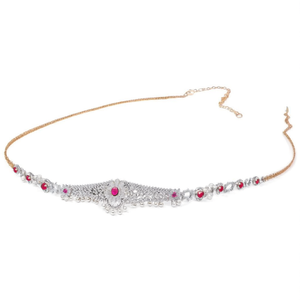 Fashion Body Chain Zircon Bridal Waist Belt with Ruby - Product Image 2