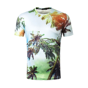 เสื้อยืดโพลีเอสเตอร์ 100% แห้งเร็ว พิมพ์ลายกราฟิกตามสั่ง พร้อมโลโก้ เสื้อยืดผู้ชาย ขายส่ง เสื้อยืดซับลิเมชั่นสำหรับผู้ชาย - Product Image 1