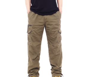 Wholesale Men's <b>Tactical</b> Cargo <b>Pants</b> Canvas Eco-Friendly Quick Dry Breathable <b>Waterproof</b> Casual Straight Custom Logo Option High - Product Image 2