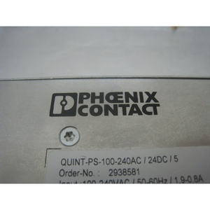 PHOENIX CONTACT QUINT-PS-100-240AC/24DC/5 POWER - Équipements et pièces semi-conductrices d'occasion de qualité supérieure, fiables et mondiales - Product Image 6