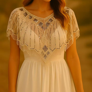 Bijou de corps fait main Y2K, bustier perlé à franges violettes, chaîne de corps sexy pour festival, soutien-gorge, harnais de déclaration pour femme - Product Image 1