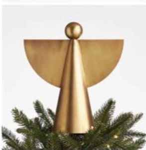 Adorno de Árbol de Navidad Moderno de Latón con Diseño de Ángel, Decoración Interior de 20 cm, Artesanía Duradera - Product Image 2