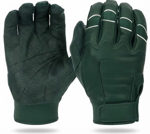 Gants de frappe en cuir vert, ambidextres, fermeture auto-agrippante, unisexes, pour adultes, durables, pour l'entraînement - Product Image 1