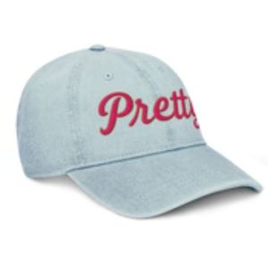 Embroidered Pretty Denim <b>Hat</b> Women <b>Light</b> Blue Baseball Cap Adjustable Strap Casual Fashion Cotton Cap Stylish Headwear - Product Image 6