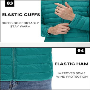 Nouvelle veste à bulles pour homme, nouveau design, grande taille, manches longues, veste matelassée en duvet pour homme - Product Image 5