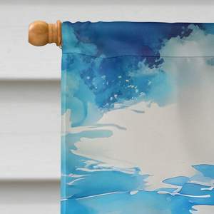 Delfín decorativo patio Banner ilustraciones gran porche manga poste casa bandera Multicolor poliéster colgante de pared tamaño de Casa Premium - Product Image 3