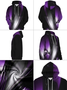 Sudadera con capucha premium unisex, sublimada e impresa, de forro polar suave. - Product Image 4