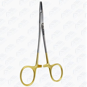 Porte-aiguille en carbure de tungstène Halsey à mâchoires lisses, instruments chirurgicaux orthopédiques jetables pour maintenir l'aiguille, 13 cm - Product Image 2