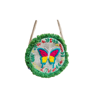 Elegant Handmade Bohemian Jute <b>Coin</b> Clutch <b>Bag</b> with Quality Embroidery and Beading Decoration Evening <b>Bag</b> Style - Product Image 1