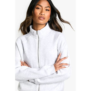 Sweat-shirts en coton de haute qualité pour femmes, décontractés, avec logo sur le devant, respirants, à manches longues, pull-over en tricot, sweat-shirt pour femmes - Product Image 4