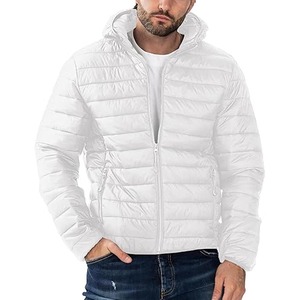 New Design Winter Light Down Custom <b>Mens</b> Puffer With Stand Collar - Product Image 3
