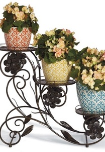 Wall Planters Round Metal Powder Coated Hanging <b>Bracket</b> for Garden Outdoor Use - Product Image 1
