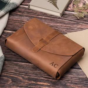 Funda de Cuero para Agenda con Soporte para Bolígrafo, Banda Elástica, Estuche de Cuero para Diario, Organizador Personalizado, Fabricante LBC-0048 - Product Image 3