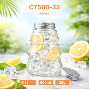 Botella de Plástico PET Transparente Personalizable de 500 ml con Tapa de Aluminio ODM/OEM para Uso con Refrescos CT500-33 - Product Image 4