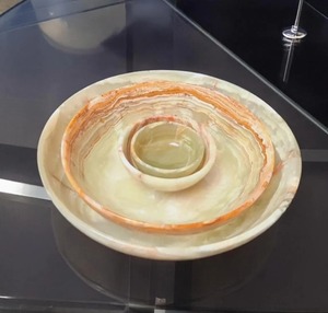Best Quality Marble Fruit and Serving Bowl Handcrafted Decorative Bowl for Tabletop Food Presentation Available At Good Price - Product Image 4