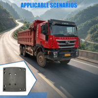 Plaquettes de frein à tambour de 17 mm d'épaisseur à 12 trous pour essieu arrière de camions lourds Sinotruk Shacman Foton Faw Cascadia OEM et remorques