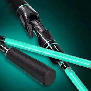 Canne à pêche en fibre de carbone de 180 cm/6 pieds, 2 sections, pour la pêche au black-bass, spinning et casting - Product Image 6