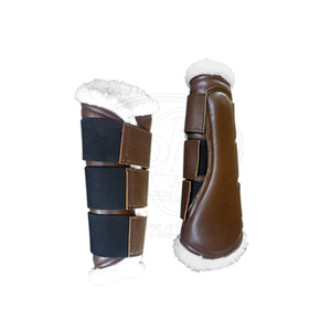 รองเท้าบูทสำหรับม้าแบบ Flex Trainer Splint ทำจากหนังสังเคราะห์บุด้วยขนแกะนุ่ม พร้อมสายรัดเวลโคร 3 เส้น ขนาดใหญ่ 1 คู่ - Product Image 4