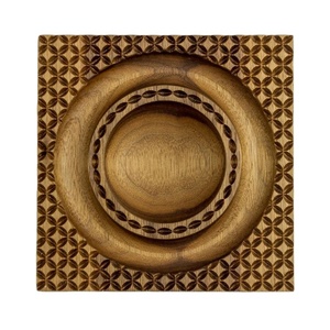 Wooden <b>Cookie</b> Mold Geometric Biscuit <b>Stamp</b> Pastry Press Embossing Tool Baking Cutter Traditional Sugar Butter Shortbread Mold - Product Image 1