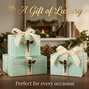 Elegant Decorative <b>Glass</b> Box Set with Modern Artistic Design Stylish Storage Solution for Bedroom Living Room and Office Decor - Product Image 5