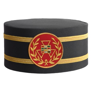 Gorra de Capítulo del Arco Real de Gran Sacerdote con Doble Trenza, Regalia Masónica, Sombrero de Oficial Ceremonial, Tocado del Arco Real - Product Image 2