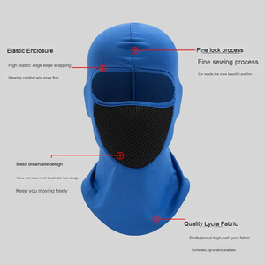 Balaclava intégrale respirante et imperméable avec panneau en maille pour activités de plein air, taille adulte unisexe 56-58 cm - Product Image 4