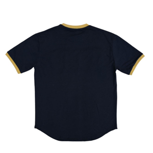 เสื้อยืดผู้ชายลายดอกกุหลาบปักลายกราฟิกสีดำ ผ้าฝ้าย แขนสั้น - Product Image 2