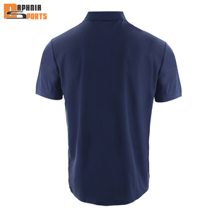 T-shirt de rugby personnalisé de haute qualité, broderie unie, coupe ample, manches courtes, en coton tricoté anti-plis pour homme, idéal pour le golf - Product Image 4