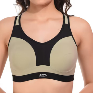 Soutien-gorge de sport personnalisé pour femme, idéal pour l'entraînement, le yoga et le fitness, respirant, séchage rapide, rembourré, dos nageur, maintien moyen, fermeture avant, pour la gym - Product Image 5