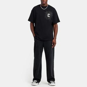 เสื้อยืดฮิปฮอปคอโอ แขนยาว ทรงหลวม ผ้าคอตตอนถักเนื้อหนา 100%  ตกแต่งด้วยคริสตัล  รุ่นใหม่ล่าสุด ผลิตในบังกลาเทศ - Product Image 4