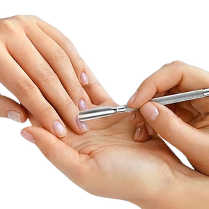 Pousse-cuticules professionnel double face à pointe fine, outil de pédicure pour le nettoyage et l'élimination des cuticules des ongles - Product Image 4