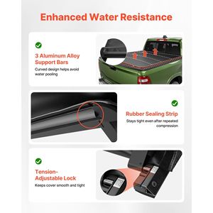 Copertura Morbida Avvolgibile per Cassone Ram 1500 2019-2025, Compatibile con Cassone da 5,7 piedi, Adatta per Cassone da 5 piedi 7 pollici/67 pollici - Product Image 3