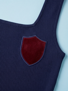 Débardeur court côtelé sans manches à col carré pour femme, style streetwear personnalisé, idéal pour le yoga et le sport - Product Image 5