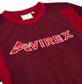 เสื้อยืดคอกว้างแขนสั้นทรงสปอร์ตสีแดงสำหรับผู้ชาย Avirex แห้งเร็ว ทรงปกติ รับผลิตแบบ OEM ODM - Product Image 6