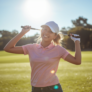 Camiseta Deportiva Informal de Algodón Ligero Estilo Golf para Niñas con Personalización OEM ODM - Product Image 2