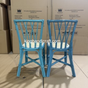 Chaise pour enfants en rotin faite à la main de style bohème pour la location d'événements, mariages, fêtes d'anniversaire, décoration, vente en gros - Product Image 2