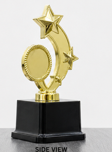 •Decorative plastic <b>trophy</b> with strong base support - Product Image 2