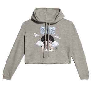 Sweat à capuche pour femme, bleu marine, manches longues, imprimé graphique anime, 100% coton molletonné, décontracté, hiver - Product Image 5