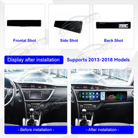 Écran tactile Android 15 Baoshang 12,3+12,3 pouces pour Toyota Auris 2013-2018, lecteur vidéo, radio, navigation GPS, Carplay
