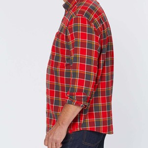 Chemise en flanelle de bonne qualité, logo personnalisé, vente en gros d'usine, confortable, 100% coton, manches longues, chemise en flanelle à carreaux décontractée pour hommes - Product Image 2