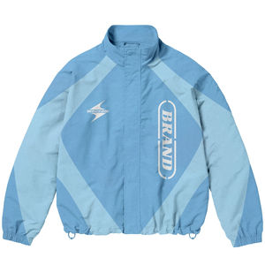 Ensemble deux pièces streetwear pour homme grande taille en coton, veste et short, fabrication OEM, marque privée - Product Image 5