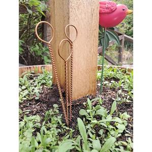 Estaca de cobre puro retorcida a mano para jardín, electrocultivo, salud de las plantas y soporte para plantas, alambre de cobre disponible en grandes cantidades - Product Image 2