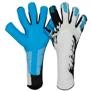 Gants de gardien de but de football personnalisables, respirants, en tissu tricoté PU, impression par sublimation, protection des doigts et du pouce, unisexe - Product Image 1