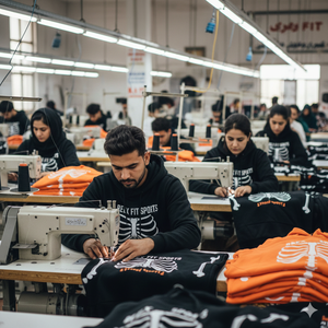 เสื้อฮู้ดซิปแบบครอปทรงบ็อกซี่ พิมพ์ลาย DTG สตรีทแวร์ สำหรับผู้ชาย ผ้าฝ้าย 100% 420 GSM รับทำโลโก้ตามสั่ง - Product Image 4